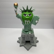 M&M’s World Ms. Liberty Dispenser Statue Of Liberty Green Mars Candy Dispenser picture