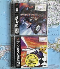 Rollcage & Rollcage Stage II Bundle CIB PlayStation Ps1 READ picture