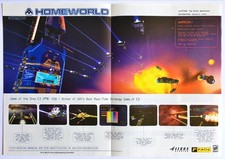 Homeworld - PC Game - Vintage Original Fold Out Poster Relic Promo Art 1999 picture