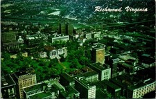 Richmond VA City Aerial View Postcard Used (31293) picture