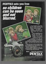 Pentax Camera Sets You Free & Vantage Cigarettes Michael Epperson 1978 Print Ads picture