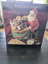 Fitz and Floyd Old Fashioned Christmas Cookie Jar Item #797669 Collectible NEW picture