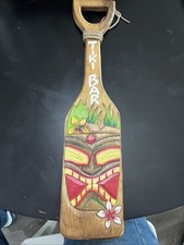 Hawaiian Tiki Bar Canoe Paddle Wood Oar 35