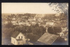 1910 BRUNSWICK MAINE Birds Eye View Photo Postcard RPPC BEV picture