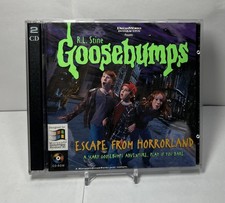 Goosebumps Escape from Horror Land PC CD-ROM 96 Complete 2 Disc Set Windows 95 picture