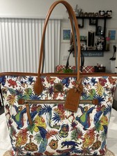 Dooney & Bourke Disney Jungle Book 1967 Film Large Tote Bag Vibrant Watercolors picture