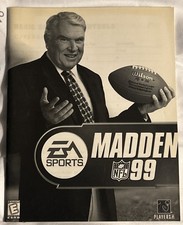 1999 EA SPORTS MADDEN 99 NFL Football Instruction Manual Booklet Only picture