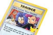 Pokemon Here Comes Team Rocket Holographic 25th Anniversary Pikachu Trading Card picture