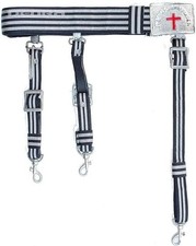MASONIC KNIGHTS TEMPLAR K.T Ceremonial Sword Belt & Buckle Sir Knight Adjustable picture