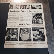 1944 Fiberglas Advertisement Vintage 1940s Print Ad A New Basic Material picture