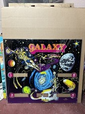1980 Stern Pinball Back Glass - Galaxy - NOS picture