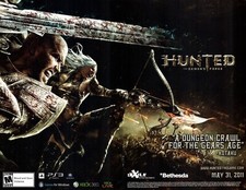 VINTAGE ADVERTISING HUNTED (THE DEMON'S FORGE) FANTASY CONSOLE VIDEO GAME 2011 picture