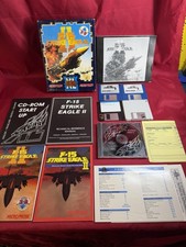 F-15 Strike Eagle II 2 With Operation Desert Storm Disc - Big Box With Inserts picture