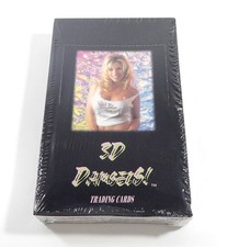 1994 Double Vision 3D Damsels Factory Sealed Trading Card Box 36 Packs picture
