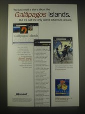 1998 Microsoft Encarta Reference Suite 99 Software Ad - You just read a story picture