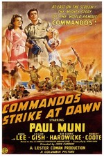 π¬ Commandos Strike at Dawn (1942) Vintage Movie Poster - 24x36β Hi-Resπ Print picture