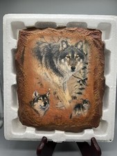 Silent Encounter Plaque by Al Agne Guardians of the Earth Bradford Exchange picture