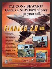 Flanker 2.0 Combat Flight Simulator 1990s Video Game Print Advertisement 1999 picture
