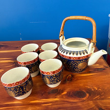Japanese Mino ware (美濃焼) tea set from the Kozan Kiln (庫山窯 - Kozan-gama) picture