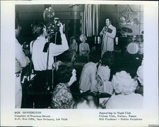 1972 Dallas Texas Bob Harrington Night Club Performance Vintage Press Photo 8x10 picture