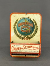 Rare Antique Universal Stoves Lithographed Match Holder picture