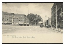 Danbury Connecticut Main Street Standard Postcard picture