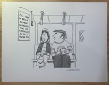 Original New Yorker cartoon “Pull Cord” By Joe Dator picture