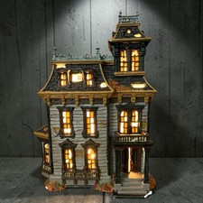 Dept. 56 Halloween Mordecai Mansion NO Light/Sound Unit Building ONLY (READ) picture