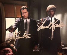 PULP FICTION Signed (Jackson, Travolta) 8x10