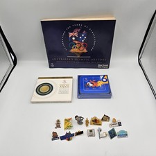 Olympics 2000 Sydney Collectable Memorabilia - Poster Book, CD, Coasters, Pins picture