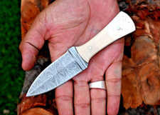 Custom Made Damascus Throwing Boot Knife /Hand Forged Damascus Steel 868 picture