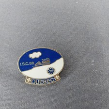 Quebec Canada International Snowmobile Championship 1988 20th Hat Jacket Pin picture
