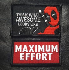 Maximum Effort Deadpool Tactical Morale Hook Patch (2PC Bundle) picture