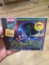 WIZARD WORKS ALIEN CARNAGE PC IBM GAME CD-ROM HALLOWEEN HARRY - NEW/SEALED picture