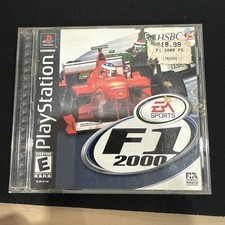 F1 2000 Championship - Sony PlayStation 1 Pre-Owned CIB Tested Working Reg Card picture