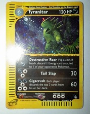 Tyranitar H28/H32 Aquapolis Holo Ultra Rare Pokemon TCG e-reader - Holo Swirl picture