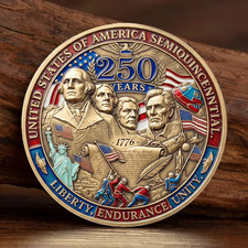 USA 250th Anniversary Challenge Coin Semiquincentennial 1776-2026 Collectible picture