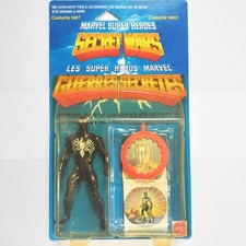 Mattel 1984 Secret Wars Spider-Man Black Costume Action Figure Dead Stock New picture