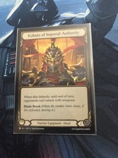 Kabuto of Imperial Authority [HNT115] (The Hunted)  Rainbow Foil Near Mint Rainb picture