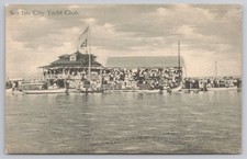 Postcard Sea Isle City New Jersey View of Sea Isle City Yacht Club Posted 1914 picture