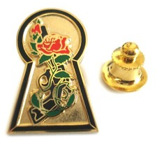 Dark Tower Stephen King Keyhole Rose Gunslinger Comic Hat Tie Tack Lapel Pin picture
