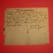 1814 PA German Land Vendue Andrew Morr Rev War Estate Philip George Signed picture