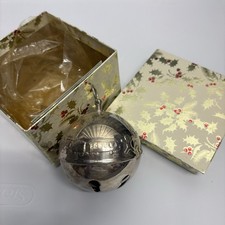 Vintage 1974 Wallace Silversmiths Christmas Ornament Silver Bell picture