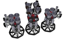 HMA 1/144 Mecha RHYTHM Ultra Detail Vernier SS Size 3-Piece Set Plastic Model Pa picture