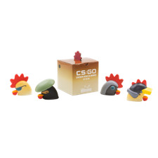CS:GO Series 1 Chicken Heads Blind Box Vinyl Figure CSGO Valve Steam csgo pins picture