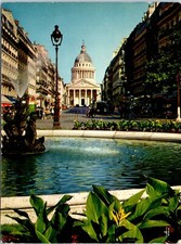 Boulevard Saint Germain, Street View of the Pantheon, Paris, France Postcard picture