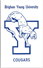 Brigham Young University Cougars BYU- Collegiate Etchings Postcard - Mascot Logo picture
