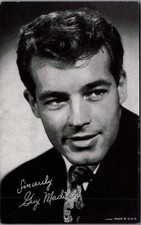 Guy Madison Vintage MUTOSCOPE Card Hollywood Actor Star Portrait Postcard picture