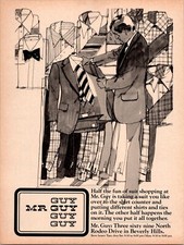 1970s • MR GUY Clothing Beverly Hills Rodeo Drive print ad • 1974 advert  ADS.13 picture