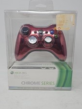 Official Microsoft Xbox 360 Red Chrome Wireless Controller 1403 OEM gamepad picture